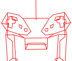 Virtual Boy Controller - Red Alarm