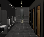 Boys Bathroom (Dormitory) - Danganronpa: Trigger Happy Havoc