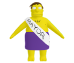 Mayor Quimby (Bathing) - The Simpsons Game