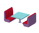 Krusty Burger Table - The Simpsons Game