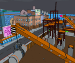 Shadow of the Colossal Donut - The Simpsons Game